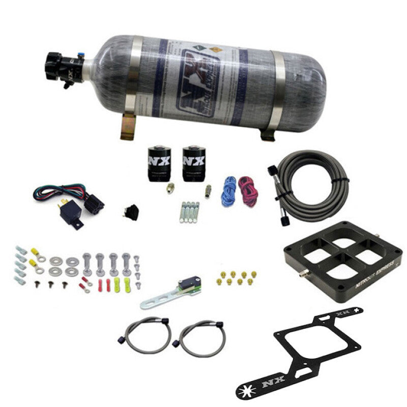 Nitrous Express Dominator Single Entry Crossbar RNC Nitrous Kit (250-750HP) w/Composite Bottle