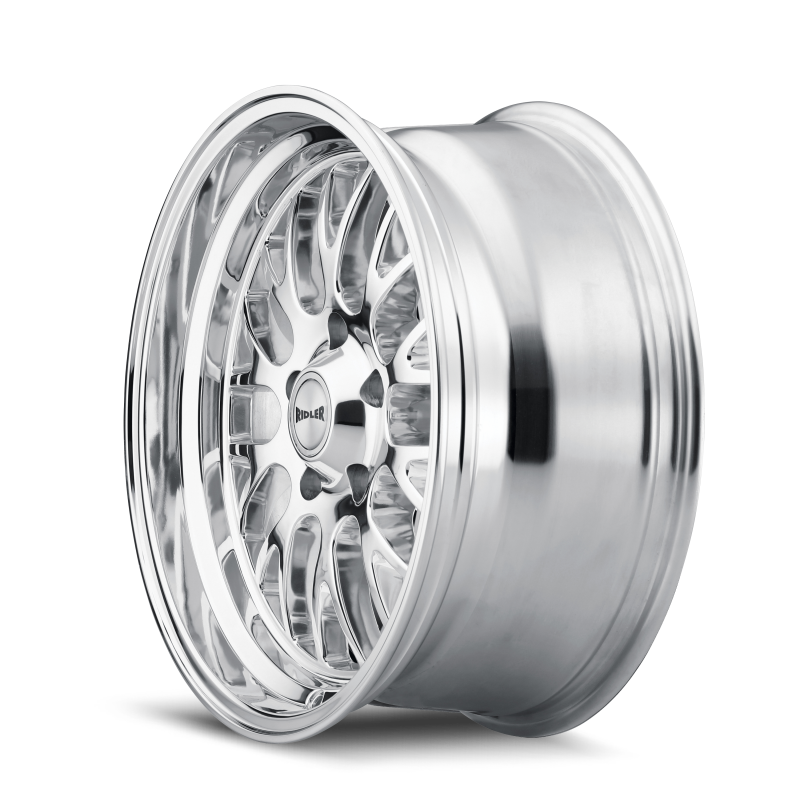 Ridler 607 20x8.5 / 5x120.65 BP / 0mm Offset / 83.82mm Hub Polished Wheel