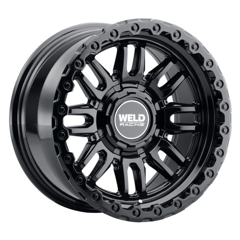Weld Off-Road Swift 17x9in - 5x114.3 / 5x127 BP - ET-12 - 78.1mm CB - Gloss Black Wheel & Ring
