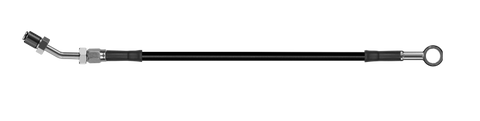 Goodridge 82in Universal Clutch Line w/SS Fittings & Black Hose - Straight Banjo w/AN3 Fitting