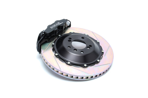 Dinan 04-10 BMW 5/6-Series (E60/E63/E64) Black Caliper/Slotted Brake Set - Rear