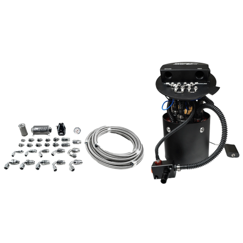 DeatschWerks X3 Series Fuel Pump Module w/ Triple DW400 Pumps/PTFE Plumbing Kit 11-24 Ford Mustang