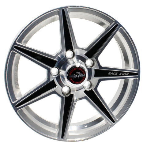 Race Star 72 ValStar 17x4.5 / 5x4.75BC / 2BS / 3.072in CB / Machined w/Black Accents Wheel