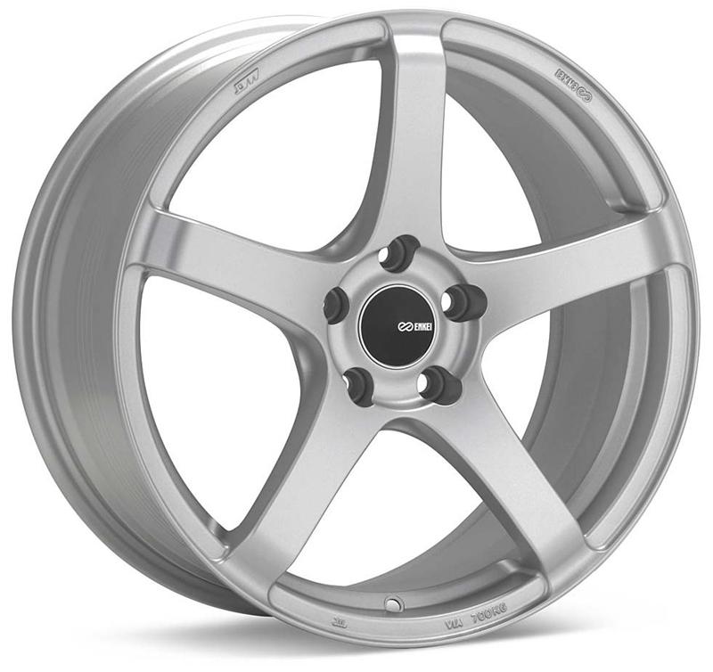 Enkei Kojin 18x8 45mm Offset 5x114.3 Bolt Pattern 72.6mm Bore Dia Matte Silver Wheel