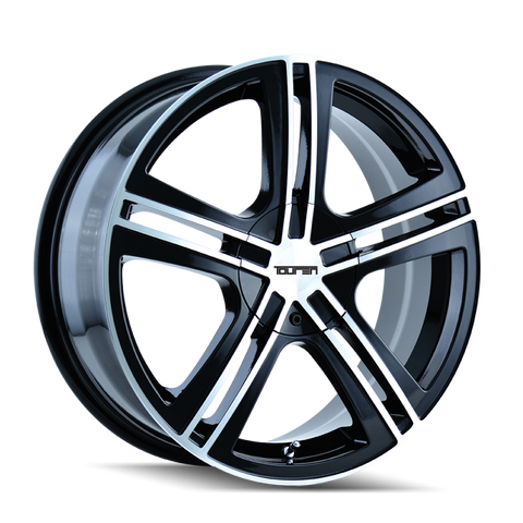 Touren 3262 TR62 17x7 / 5x100/114.3 BP / 40mm Offset / 72.62mm Hub Gloss Black Machined Wheel