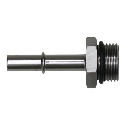 DeatschWerks 10AN ORB Male to 3/8in Male EFI Quick Connect Adapter - Anodized DW Titanium