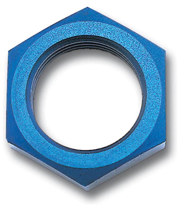 Russell Performance -8 AN Bulkhead Nuts 3/4in -16 Thread Size (Blue)