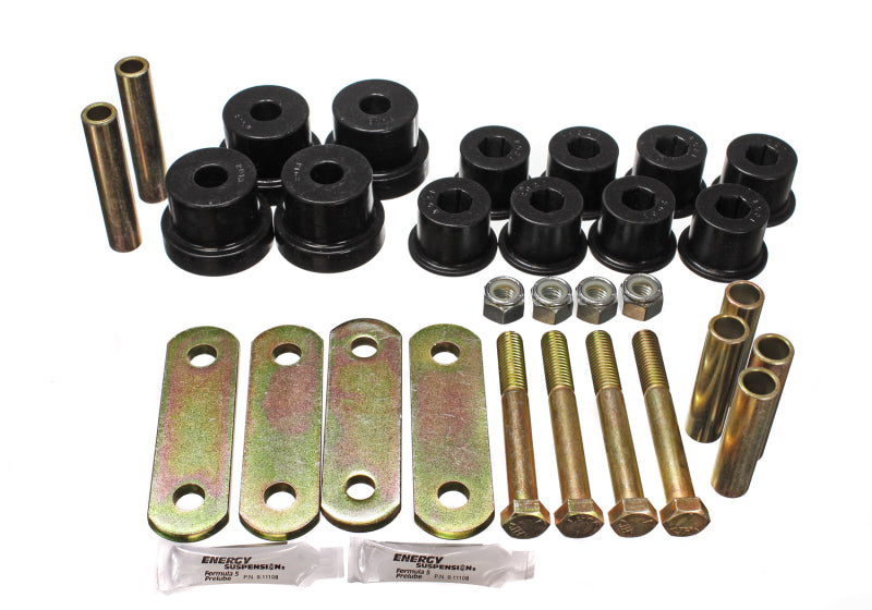 Energy Suspension GM Heavy Duty Shackle Set - Black