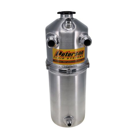 Peterson Fluid Systems Oil Tank L/W 2Pc 2 Gallon Dual Return