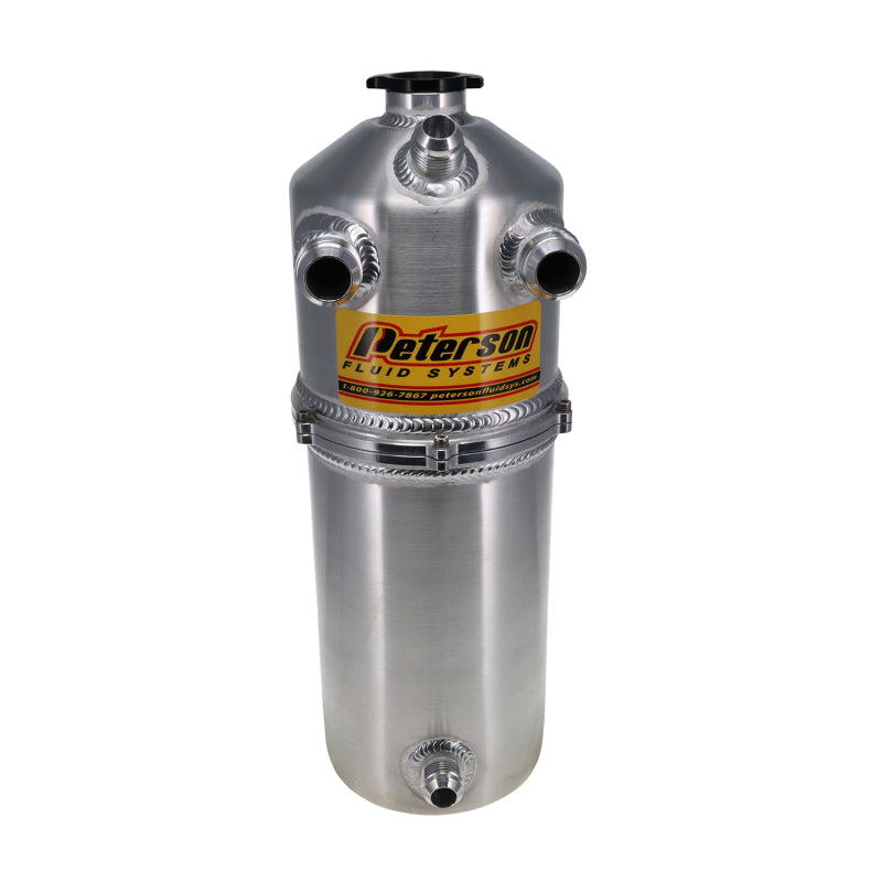 Peterson Fluid Systems Oil Tank L/W 2Pc 2 Gallon Dual Return