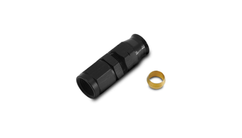 Vibrant -6AN Female to 5/16in Tube Adapter Fittings with Brass Olive Insert