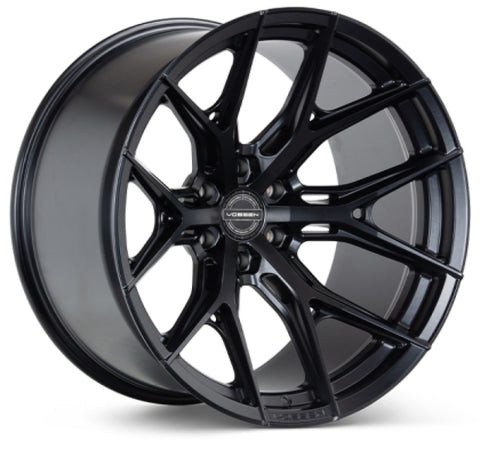 Vossen HF6-4 22x10 / 8x180 / ET18 / 124.3 / Super Deep - Satin Black Wheel