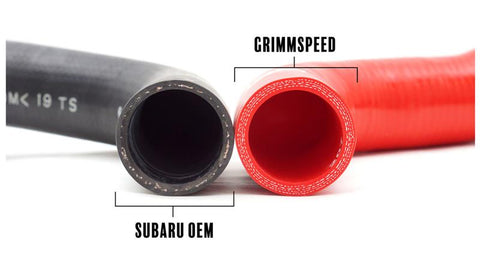 GrimmSpeed 08-14 Subaru WRX / 08-17 Subaru STi / 09-13 Subaru Forester XT Radiator Hose Kit - Black