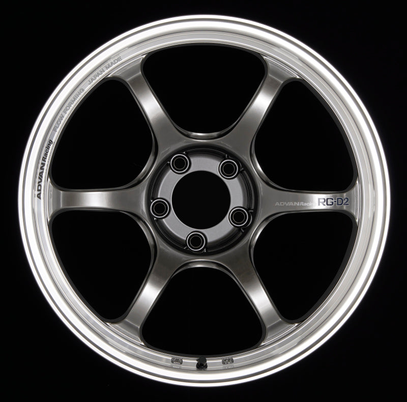Advan RG-D2 18x10.0 +35 5x114.3 Machining and Racing Hyper Black Wheel