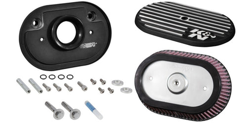 K&N Street Metal Intake System for 12-16 Harley-Davidson Road King 103cl Side Draft Touring