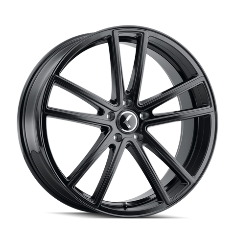 Kraze KR190 Lusso 18x8 / 5x112 BP / 40mm Offset / 66.56mm Hub Gloss Black Wheel