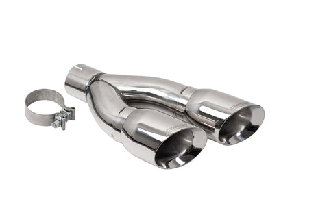 Corsa 2022-2024 Toyota Tundra 4WD 4in Single Side Dual Outlet Tip Kit - Polished
