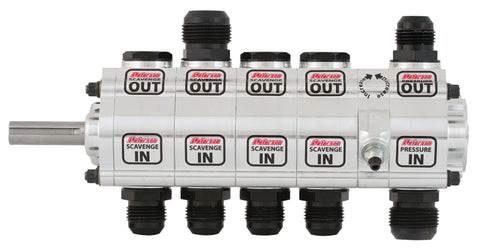 Peterson Fluid Systems R4 5-Stage Oil Pump - Right Side Mount - Rear Drive - Front Pressure