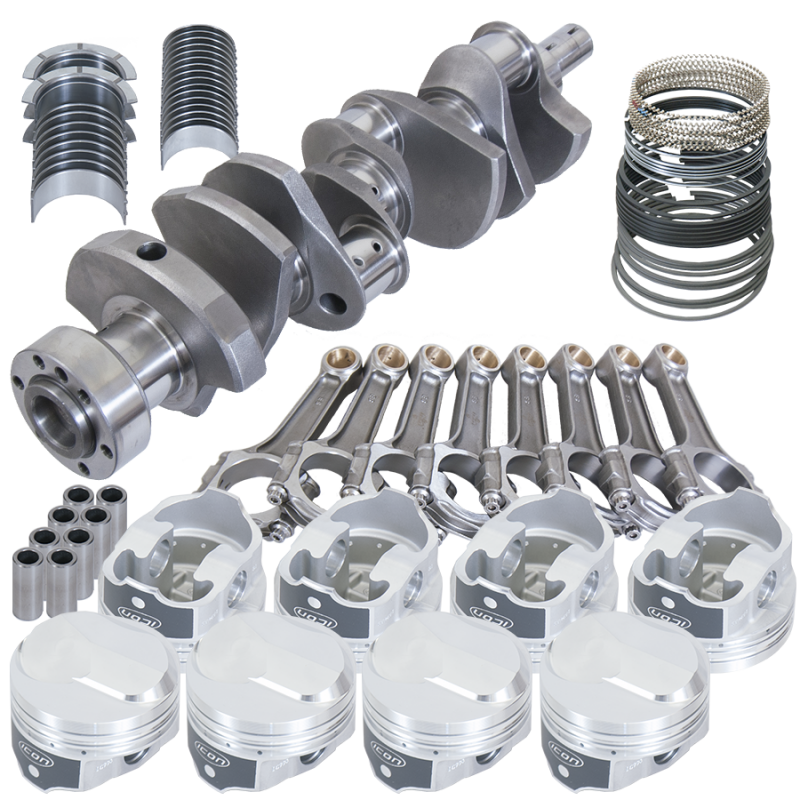 Eagle Chevy 454 1Pc 4.000in Crank 6.135in I-Beam Rods 38cc Dome 4.350in Pistons Rotating Assembly