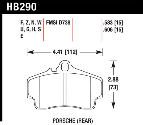 Hawk Performance Ceramic Street Brake Pads