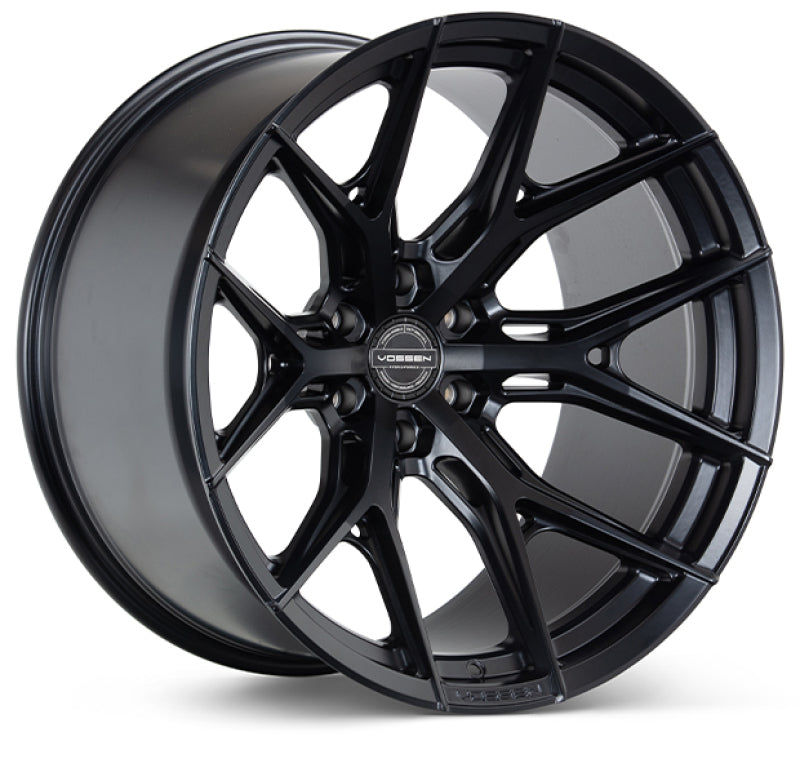 Vossen HF6-4 22x12 / 6x139.7 / ET44 / 106.1 / Ultra Deep - Satin Black Wheel