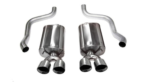 Corsa 2001-2006 BMW 325i/ci Convertible E46 Polished Sport Axle-Back Exhaust