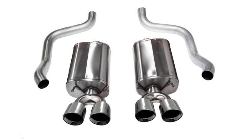 Corsa 2005-2010 Ford Mustang Shelby GT500 5.4L V8 Black Xtreme Axle-Back Exhaust