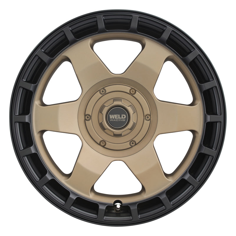 Weld Off-Road Ridge 17x9 - 6x135 / 6x139.7 BP - ET-12 - 106.1mm CB - Satin Bronze Wheel (Black Ring)