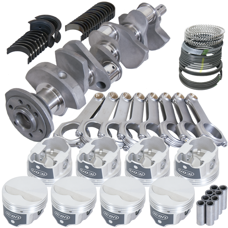 Eagle Chevy LT1 350 1Pc 3.480in Crank 5.700in H-Beam -3.7cc 4.060in Pistons Rotating Assembly