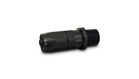 Vibrant -10AN Male NPT Straight Hose End Fitting - 1/2 NPT