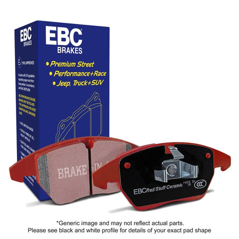 EBC 13-15 Porsche 911 (991) GT3 3.8L (w/Cast Iron Rotor) Redstuff Rear Brake Pads