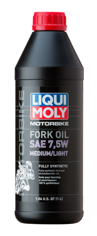 LIQUI MOLY 1L Motorbike Fork Oil SAE 7.5W Medium/Light