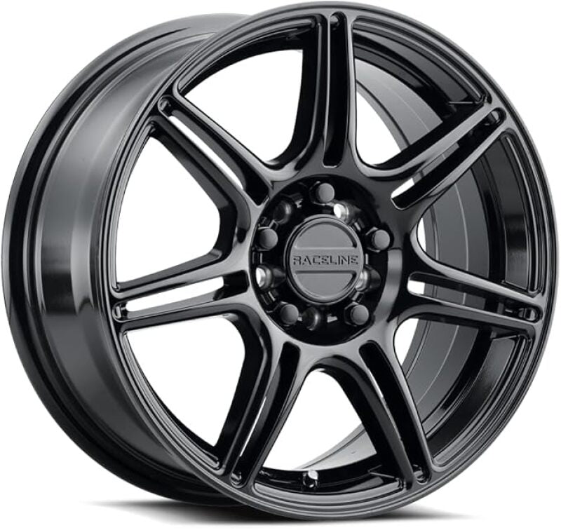 Raceline 148B Apex 18x8in / 5X100 / 5X114.3 BP / 40mm Offset / 72.62mm Bore - Gloss Black