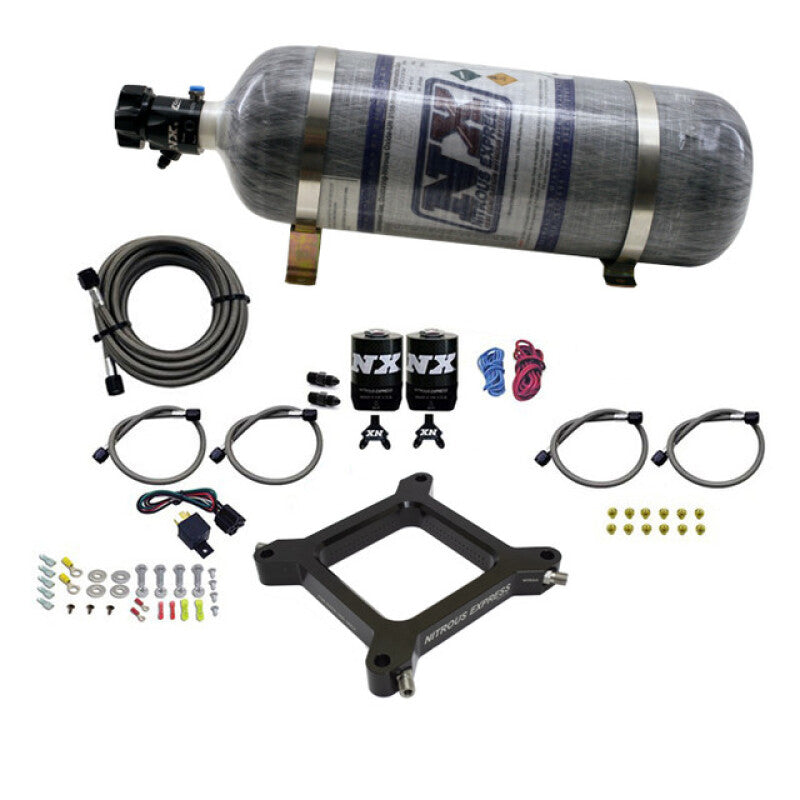 Nitrous Express 4150 Assassin Plate System Pro Power Alcohol 100-500HP (12lb Bottle)