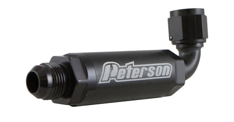 Peterson Fluid Systems Scavenge Filter -10AN 90 Degree