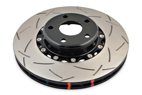 DBA 02-10 WRX / 13+ FR-S / 13+ BRZ Premium Front Slotted 5000 Series 2 Piece Rotor w/ Black Hat