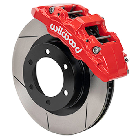 Wilwood 21-24 Ford Bronco Aerolite 6R Kit 6 x 5.50in Hub - 13.38in Slotted Rotor - Red