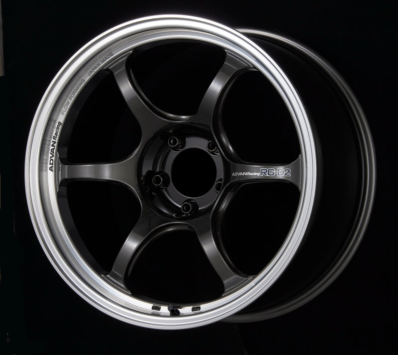 Advan RG-D2 18x10.5 +15 5x114.3 Machining and Black Gunmetallic Wheel