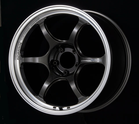 Advan RG-D2 18x9.5 +22 5x114.3 Machining and Black Gunmetallic Wheel
