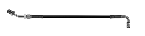 Goodridge 70in Universal Clutch Line w/SS Fittings & Black Hose - 90Deg Banjo w/AN3 Fitting