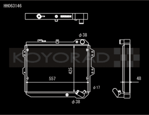 Koyo 83-85 Mazda RX-7 fits 1.1/1.3L MT (Includes GSL-SE Trim)