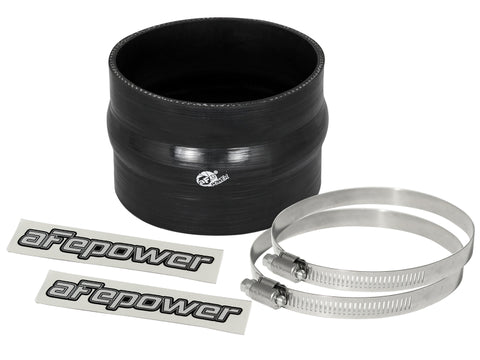 aFe Magnum FORCE Intake Coupling Kit (4 IN ID x 3 IN L) Straight Coupler w/ Hump - Black