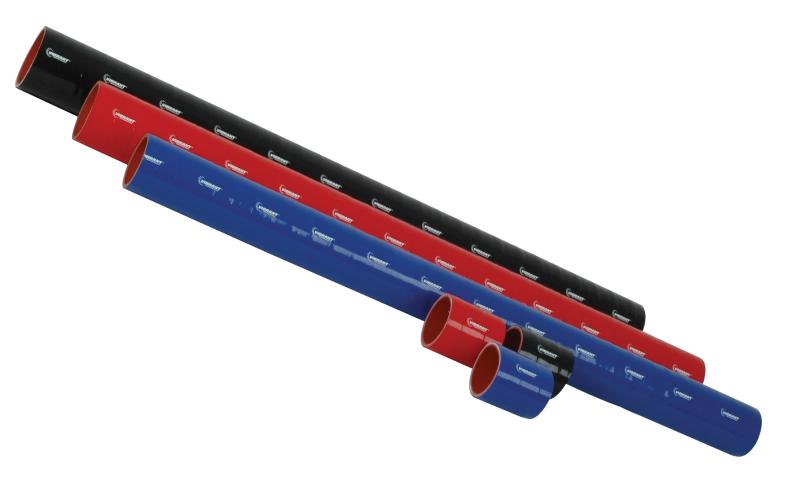 Vibrant 4 Ply Reinforced Silicone Straight Hose Coupling - 4in I.D. x 12in long (BLACK)