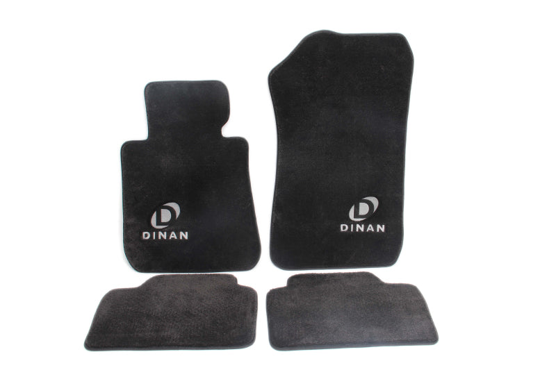 Dinan 13-19 BMW 640i Gran Coupe F06 Signature Floor Mats Black w/ Silver Logo - Set of 4