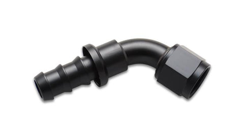 Vibrant Push-On 60 Degree Hose End Elbow Fitting Size -4AN