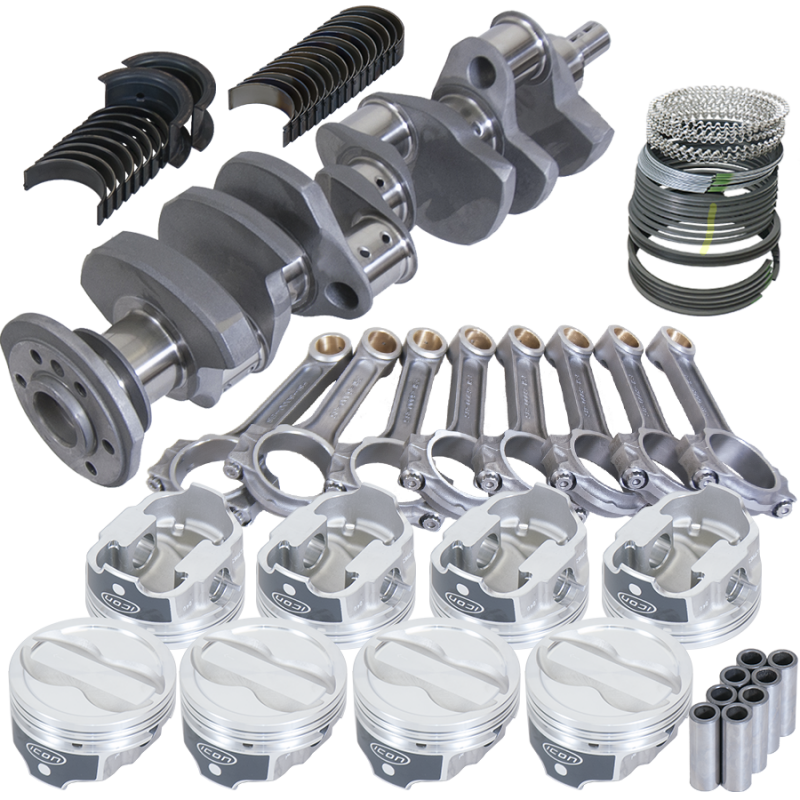 Eagle Chevy LT1 350 1Pc 3.750in Crank 6.000in I-Beam Rods -18cc 4.030in Pistons Rotating Assembly