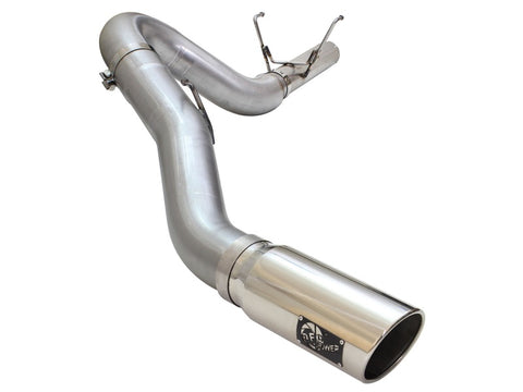 aFe MACH Force XP Exhaust Large Bore 5in DPF-Back SS 13-15 Dodge Trucks L6-6.7L (td) *Polish Tip