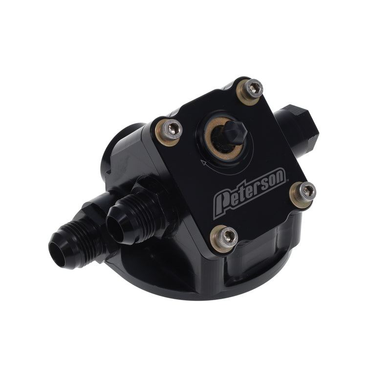 Peterson Fluid Systems Primer Filter Mount -12AN Chevrolet - Left to Right