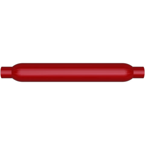 MagnaFlow Muffler Red Pack Series Glasspack 3.5in Rd 22in Body Length 2in/2in Inlet/Outlet