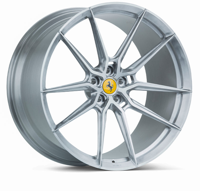 Vossen x Novitec NF9 21x9.5in - 5x114.3 BP - ET33 - Brushed Gloss Clear Ferrari F12 Front Wheel